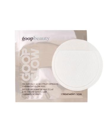 goop Beauty 15% Glycolic Acid Overnight Peel | Exfoliating Pads Inspired by a Professional Chemical Peel | 12 pack | Refines  Retexturize  & Brightens for Glowing Skin| Paraben and Silicone Free 12 Count (Pack of 1)