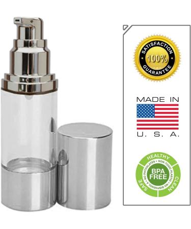 Buy Sterile Airless Pump Bottle 1 OZ - Refillable Cosmetic Container for Makeup & Serums Leak-Proof & Shockproof BPA-Free - International Shipping Available - Buy Online on GoSupps.com