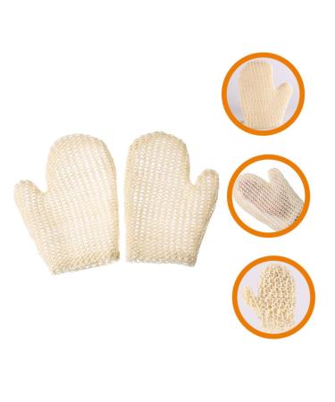FRCOLOR 2pcs Sisal Braided Shower Gloves - Exfoliating Scrubber Sponges & Bath Mittens for Body Care - Buy Online on GoSupps.com