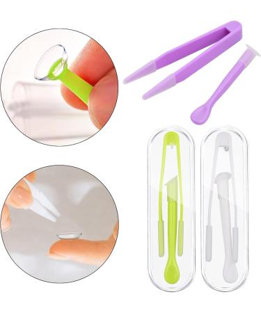 Jinlaili 5-Piece Contact Lens Tweezers Set | Insert & Remove Tool with Suction Cups | Travel & Household Use - Buy Online on GoSupps.com