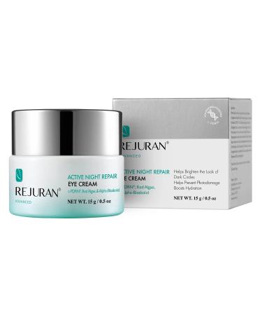 REJURAN Advanced Active Night Repair Eye Cream - Overnight Gel for Fine Lines  Wrinkles  Dark Circles Under and Around Eyes