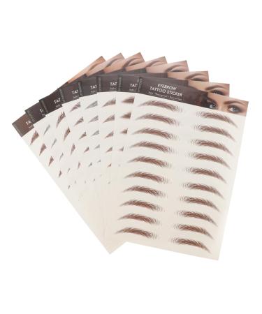 MERRYHAPY MERRYHAPY Eyebrow Makeup Stickers Beauty Sticker Set Fake Eyebrow Stickers Realistic Look For Thinning Eyebrows