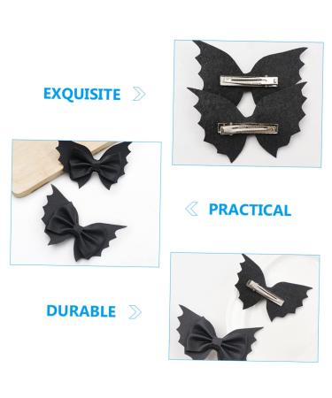 BIUDECO 10pcs Bat Hairpin Tiara for Girls | Halloween Party Hair Accessories | Alligator Clips Goth Bow Hairpins - Buy Online on GoSupps.com