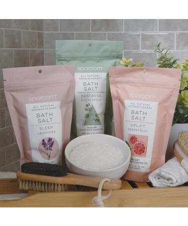 Buy SpaRoom All Natural Aromatherapy Bath Salt - Uplift Grapefruit 16 oz | Epsom Salt & Essential Oils | International Shipping - Buy Online on GoSupps.com