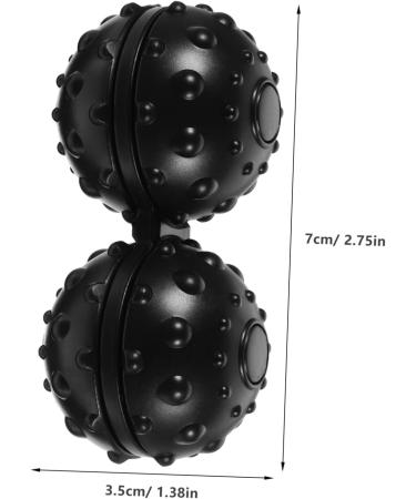 Buy Partykindom 2nd Double Lacrosse Ball - Black Muscle Massage & Trigger Point Therapy Roller for Pain Relief | International Shipping Available - Buy Online on GoSupps.com