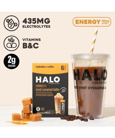 Buy HALO Hydration Iced Caramel Latte - 6 Sticks | International Shipping Available - Buy Online on GoSupps.com