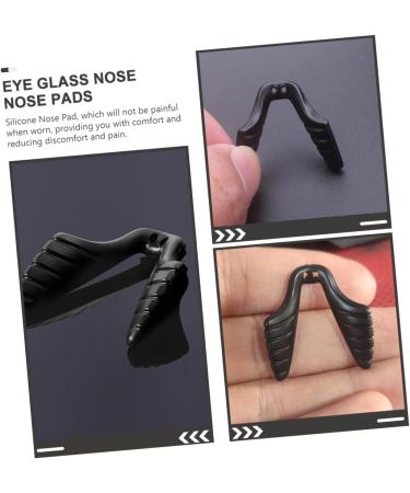Coheali 4-Piece Glasses Nose Pads & Fastening Tools Set - Saddle Brace & Handle for Children's Glasses - Black Pebble Gel Sunglasses (2.8x2.5cm) | International Shipping Available - Buy Online on GoSupps.com