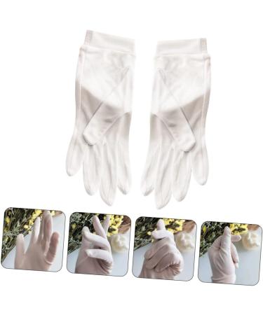 DOITOOL 1 Pair Grooming Gloves Moisturizing Mittens Knit Mittens Multi-Function Moisturizing Gloves Mittens Kids Hand Nighttime Gloves Jewelry Silk Sun Protection White - Buy Online on GoSupps.com