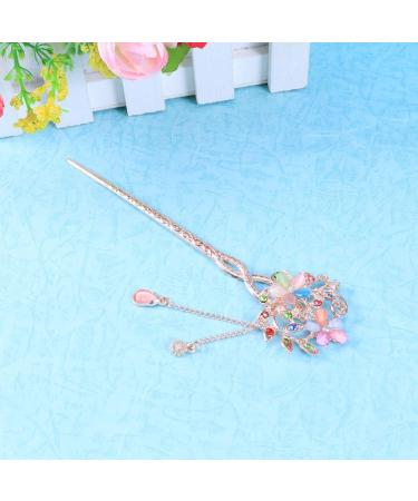 Chinese Hair Chopsticks Vintage Retro Hair Stick Flower Hair Decoration Ancient Hair Clip Birthday Valentines Day for Woman - Buy Online on GoSupps.com