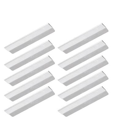 10pcs Stainless Steel Eyebrow Razor Blades - Hair Removal & Shaving Tool for Perfect Brows - Buy Online on GoSupps.com