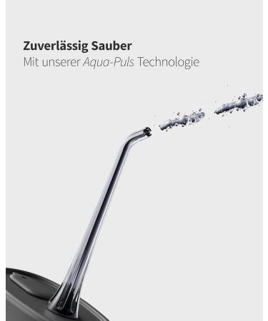 Zahnheld Oral Shower Aquadent | Wireless Water Flosser for On-the-Go & Home Use | Promotes Effective Interdental Cleaning - 3 Programs - White - Buy Online on GoSupps.com