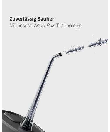 Zahnheld Super Set: Electric Sound Toothbrush Gero & Aquadent Oral Shower | Brush Head & Travel Case Included | Effective Black & White Tooth & Interdental Cleaning - Buy Online on GoSupps.com