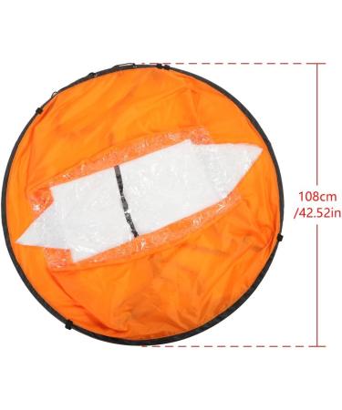 SPYMINNPOO 42 Foldable Kayak Sail Kit - Easy Setup & Portable | Downwind Wind Sail for Kayak, Paddle Board & Canoe - Bright Orange - Buy Online on GoSupps.com