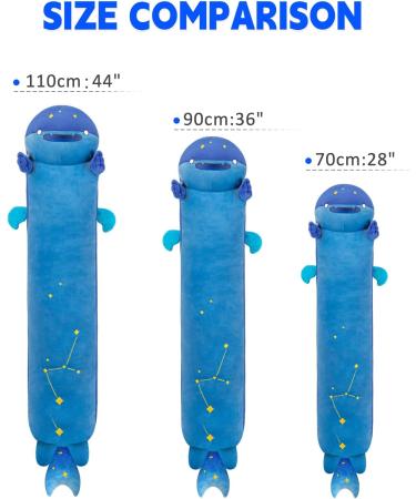 Mewaii 110cm Soft Plush Kitten Pillow | Cute Black Star Cat Stuffed Toy | Ideal Cuddly Gift for All Ages - Buy Online on GoSupps.com