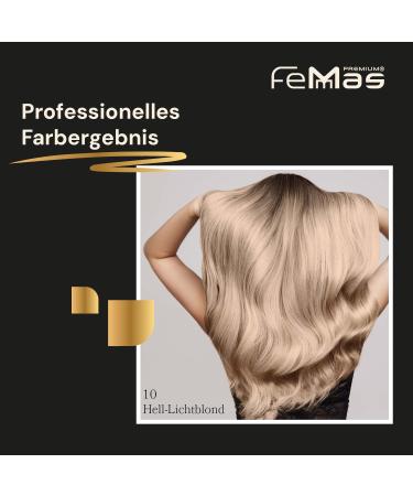 Femmas Professional Hair Color 10.3 - Light Light Blonde Cream with Argan Oil & Keratin | Permanent Hair Tint for Vibrant Long-Lasting Results - 100 ml - Buy Online on GoSupps.com