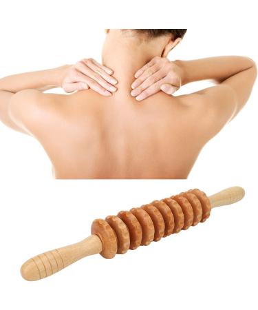 Holz Therapy Roller | Professional 10-Roll Wood Massage Roller for Lymphatic Drainage | 16.1-Inch Trigger Point Fascia & Cellulite Relief - Buy Online on GoSupps.com