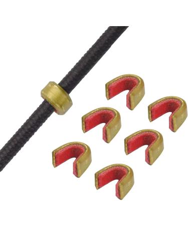 SAS Bowstring Brass Nock Point 12/Pack - Made in USA for Recurve/Compound Bows - Hunter Black - 12-14 Strand String - Nocking Points - Buy Online on GoSupps.com