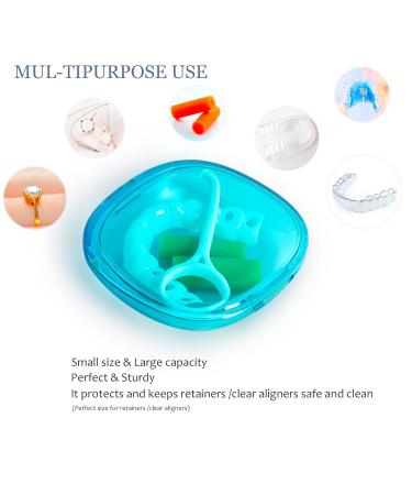 Orthodontic Retainer Case - Beautiful, Durable & Compact (Gray) - Buy Online on GoSupps.com