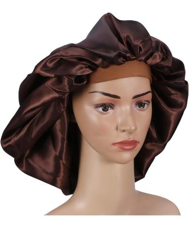 Holibanna Extra Large Satin Sleep Cap | Wide Band Bonnet Hat for Curly & Long Hair | Comfortable & Durable International Shipping - Buy Online on GoSupps.com
