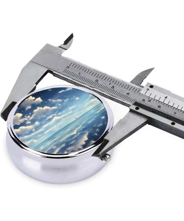 White Clouds Over The Sea 3 Compartment Pill Box Organizer - Portable Travel Pill Box for Easy Medication Management - Buy Online on GoSupps.com