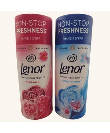 Lenor Laundry Perfume in-Wash Scent Booster Beads Bundle - Pink Blossom & Spring Awakening Non-Stop Freshness Up to 12 Weeks 176g - Buy Online on GoSupps.com