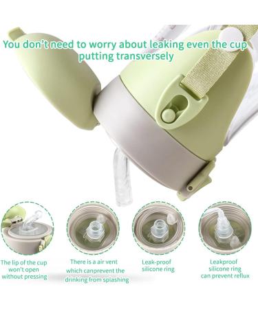 Bunnytoo 300ml Sippy Cup for Toddlers | BPA-Free Leak-Proof Spill-Free Night Trainer Cup with Silicone Spout | Suitable from 8+ Months | Green - Buy Online on GoSupps.com