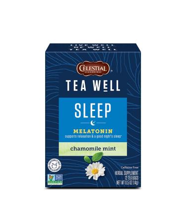 Celestial Seasonings Sleep Melatonin Chamomile Mint Caffeine Free 12 Tea Bags 0.04 oz (1.2 g) Each