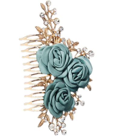 Beaupretty Flower Hair Accessories Rose side combs for women wedding bridal headpieces bride hair wedding big bows red bow hair claw clips for girls hair clips bow tie alloy Miss - Buy Online on GoSupps.com