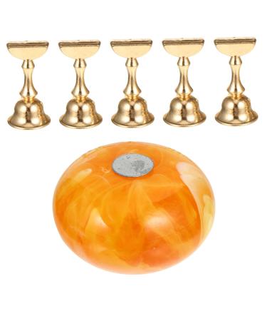 POPETPOP 1 Set Manicure Practice Base Manicure Practice Tools Manicure Practice Holder Manicure Practice Stand Manicure Training Holder Acrylic Nail Resin 3.5x3.5cm As Shown