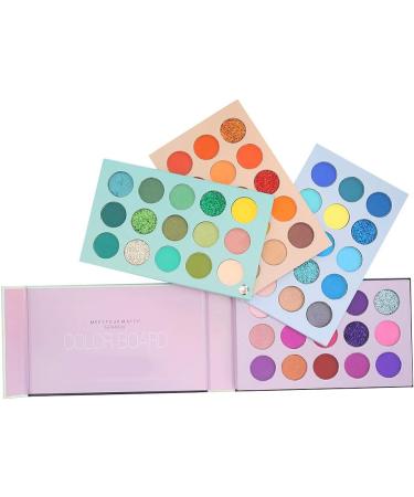4 Layers Eyeshadow Palette 60 Colors Long Lasting Glitter Matte Powder Eyeshadow Palette - Buy Online on GoSupps.com