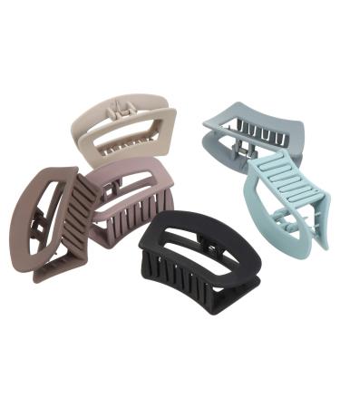 Beaupretty French Hair Pin Womens Hair Clips 6Pcs Women Hair Claw Clips Non Hair Jaw Clamps Hair Holder Color for Shower Sports Barber Hair Styling Accessories Wedding Hair Clip Girl Hair Clips