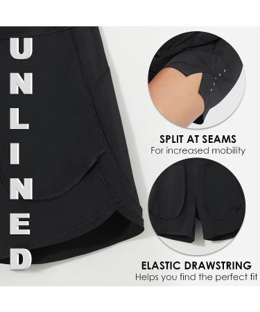 Baleaf Women's 7 Long Running Shorts, Black, Large - Zipper Pockets, Quick Dry Athletic Workout Shorts - Buy Online on GoSupps.com