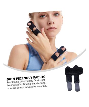 Joint Sleeve Thumb Brace & Finger Splint - Finger Fracture Protector Polyester Black - International Shipping Available - Buy Online on GoSupps.com