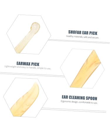 Healvian 2 Pcs Croissant Ear Pick: Ear Cleaning Tools, Travel Ear Plugs Wood Tools, Earwax Removal Swab, Cerumen Spoon, Ear Wax Removal Tool - 11.3x1.1x0.2cm - Buy Online on GoSupps.com