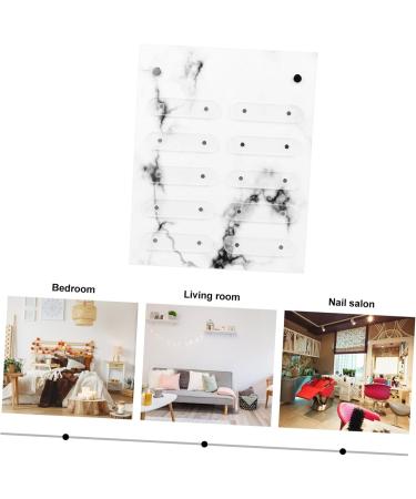 Ipetboom Nail Display Board Coloured Card Pearl Scrunchies for Women False Nail Tip Sample Display Nail Color Chart Display Nail Art Showing Display Holder Acrylic Nail Polish Detachable - Buy Online on GoSupps.com