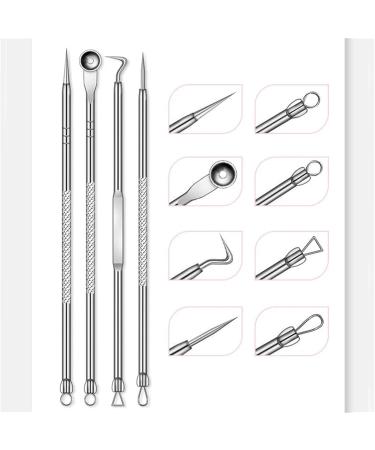 Usiveinborn Blackhead Remover - Usiveinborn Tweezers Professional Stainless Steel Facial Blackhead Remover Tweezers Precision Pimple Popper Tool (4pcs) - Buy Online on GoSupps.com