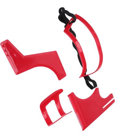 Beard Shaving Template Set High-Grade Plastic Beard Styling Guide Easy Use Stylish with Goatee Hairline Shaping for Men - Buy Online on GoSupps.com