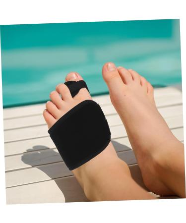 HEALEEP Big Toe Splint 2pcs Hallux Valgus Strap Orthopedic Bunion Foot Pad Black - Buy Online on GoSupps.com