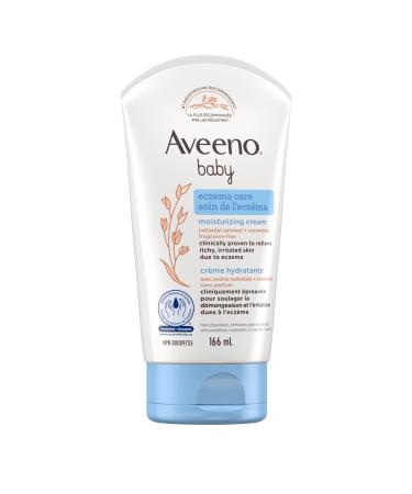 Aveeno Baby Eczema Care Moisturizing Cream - Body Lotion for irritated skin due to eczema Colloidal Oatmeal + Ceramide - 166 mL Moisture Cream (166mL)