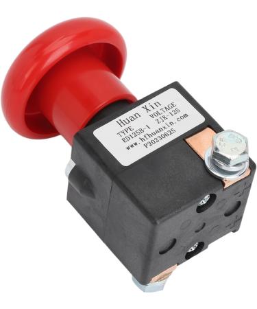 Emergency Push Button Switch Reliable Easy Operation 0.7 to 1.1Ue Emergency Stop Switch Stable Rapid Response for Electric Stacker Forklift Pallet Car (125A) - Buy Online on GoSupps.com