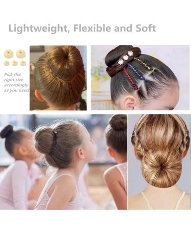 SQULIGT Donut Hair Bun Maker Set - 5 PCS Ring Style Bun Makers (Beige, 2 Large and 3 Small) - Buy Online on GoSupps.com