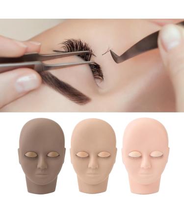 3D Face Eyelash Extension Practice Model | Removable Eyelids Makeup Training Tool - International Shipping - Buy Online on GoSupps.com