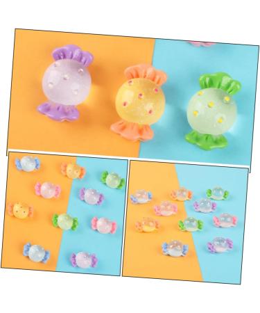Toyvian 72 Pcs Material Accessories candy charms accessories decorate sweet simulated candies decor Faux candies cream gum decorative candies patch phone case hairpin taste props - Buy Online on GoSupps.com