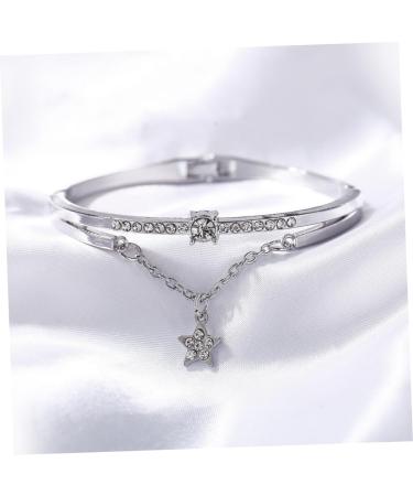 FOMIYES 3pcs Star Women Bracelet Womens Bracelets Star Bracelet Cuff Bracelet Star Hand Jewelry Bracelet for Women Sun and Moon Bracelet Women Bracelets Pendant Miss Diamond - Buy Online on GoSupps.com