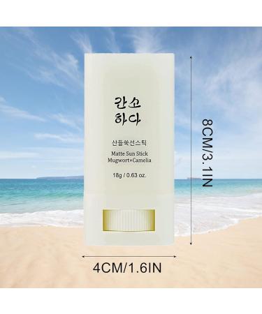 Matte Sun Stick Sunscreen SPF50 - Moisturizing Mugwort + Camelia Relief - 3PCS - Buy Online on GoSupps.com