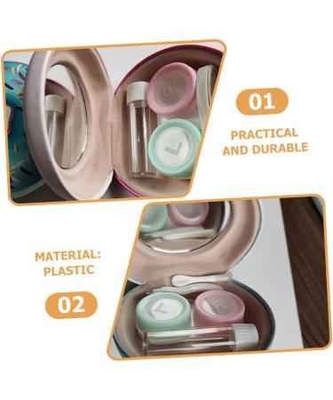Gleavi Colored Contact Lens Cases - Glitter Containers with Mirror Film - Stylish & Functional Lens Holders for Safe Storage - Buy Online on GoSupps.com