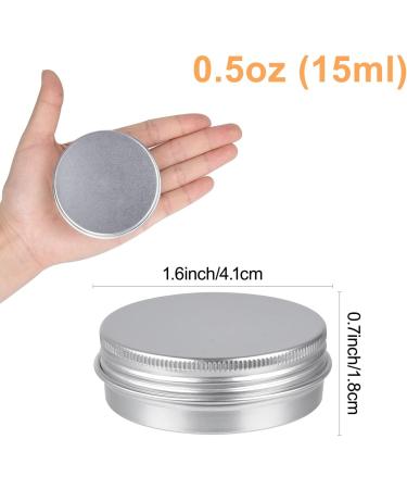 Aluminum Tins - Sopito 24 Pack 15ml Empty Round Tins for Lip Balm Cosmetics Mini Candles & Crafts - Buy Online on GoSupps.com
