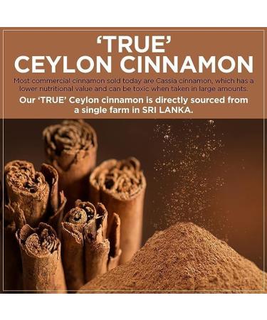 Ceylon Cinnamon Powder | Ethically Sourced 100% Authentic True Ceylon | Cinnamon Ground | Dalchini Powder | Premium Quality | Natural | Non GMO| Vegan | No additives | No Preservatives | 100G 100 g (Pack of 1) - Buy Online on GoSupps.com