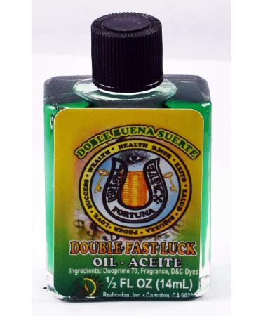 3 Pieces BRYBRADAN Double Fast Luck Spiritual Oil Doble Buena Suerte ACEITE ESPIRITUAL -1/2 FL OZ 14.7ML DOUBLE FAST LUCK 3