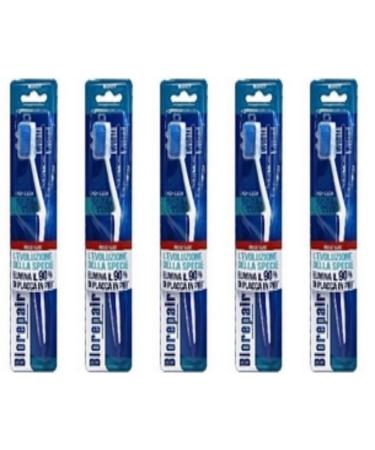 Biorepair toothbrush medium blue 5 pieces